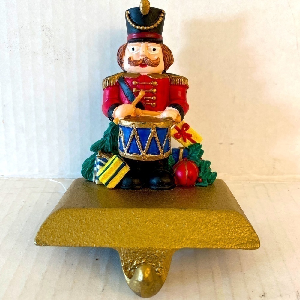 Stocking holder soldier Tin soldier traditional Christmas heavy
